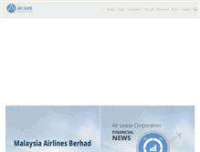 Tablet Screenshot of airleasecorp.com